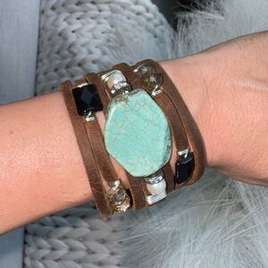 Western Turquoise Cuff Bracelet
